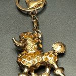 1pc Rhinestone Poodle Dog Keychain Cute Animal Alloy Key Chain Ring Bag Backpack Pink Photo 3