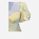 Hello Molly NWT Yellow Mini Dress Fit flare Floral 10 Photo 3