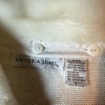 VINTAGE Victoria Jones White Embroidery Christmas Cardigan size L Size L Photo 10