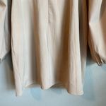 Princess Polly  Mini Dress Size 4 Lillie Puff Long Sleeve Beige Nude Tan Party Photo 11