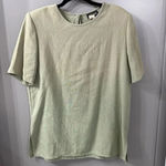 Vintage Casablanca Blouse Green Woven Material Size 14 Photo 0