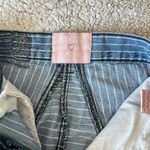 Revice Denim  Women's 26 Railroad Stripe Venus Flare Jeans Light Wash Star Back Photo 8