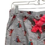 Old Navy Fox Print Flannel Pajama Sleep Shorts Gray Womens Size Small Photo 2