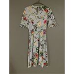 H&M  Floral Smocking Decorative Flounce Short Sleeve Elastic Flared Dress 6 Photo 8