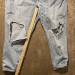 Gap  Jeans Womens Sz 34 Sexy Boyfriend Mid Rise Distress Light Wash Cuffed Ankle Photo 6