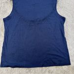 Quince Women’s Cotton Modal Muscle Tank Top Sleeveless Minimalist in Navy L Photo 9