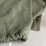 American Eagle Women's XS Boxy Relaxed Fit Tie Hem French Terry Green Photo 8