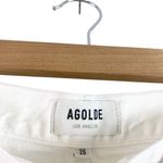 AGOLDE  90's Mid Rise Loose Fit Straight Leg Distressed Denim Jean White Vanish Photo 5