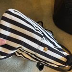 Alice + Olivia black and white striped duffle bag Photo 2