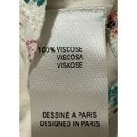 Antik Batik Embroidered Cream Floral Shirt Med– Artisan Boho Parisian Style Photo 4