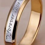 “Forever Love” Stainless Steel Band Size 8 Photo 1