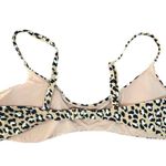 Aerie  Leopard Print Scoop Bikini Top size large Photo 2