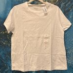 Old Navy White Crewneck Short Sleeved T-Shirt Size Medium (NWT) Photo 0