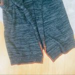 Twenty One  gray and orange fall / winter knit style sweater / vest size M Photo 7