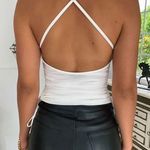 Tiger Mist White Cut Out Crop Top Photo 2