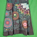 Desigual Desiqual Womens‎ Embroidered Embellished Boho A Line Skirt XS Photo 0