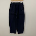 Nike NWT Black Faux Fur High Rise Loose Fit Pants Size Medium Photo 2