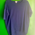 LuLaRoe  Oversized Navy Blue Top Shirt Suze XS Extra Small‎ CLEARANCE Photo 0