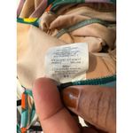 J.Crew Floral One Piece Swimsuit Green V Neck Tie Straps Size 14 Photo 6