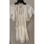 Ramy Brook Jacy White Lace Trim Mini Dress - Size Small Photo 3
