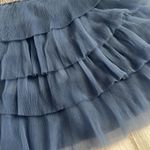 Endless Rose  Blue Tulle Tiered Mini Dress With Jeweled Belt Size Small NWT Photo 3