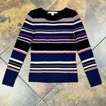 Diane Von Furstenberg  Women’s Crew Neck Striped Sweater Small Photo 2