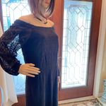 White House | Black Market WHBM off shoulder long sleeve Lacey Dress Photo 7