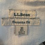 L.L. Bean Denim Jeans Straight Leg Dark Wash Comfortable Size 10 Regular Blue Photo 8
