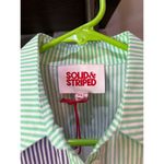 Solid & Striped  Oxford Tunic Mint & Amethyst Stripe Womens Size XS Photo 7