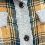 Marmot  Reagan Plaid Hooded Flannel Women’s Size XS in Yellow, Blue, White & Gray Photo 3