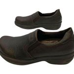 Easy Street Easy Works by Bind Slip-On Work Shoe Brown Embossed US Women's 8M Photo 0