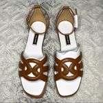 Nine West  Genna Flat Sandals in Natural Leather Photo 3