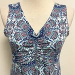 Talbots Multicolor Floral Mandala V Neck Sleeveless Maxi Dress Medium *HEMMED* Photo 2