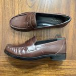 Reformation Ani Ruched Loafers in Espresso Leather Photo 2