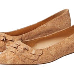 Jack Rogers  Cork Ruffle Pointed Toe Flats Comfortable Women's Shoes‎ Cottagecore Photo 0