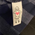 Navy/ grey striped lightweight hoodie Size L Photo 2