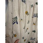 Kourt Casual Flax Linen Blend Breezy Sunflower Bubble Wheat Dress Medium Photo 3