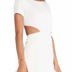 Revolve Lovers + Friends Mini Dress Ivory Eternal Dress w/ Cut Outs Sz L EUC Photo 4