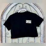 Converse Black Logo Cropped Tee Photo 1