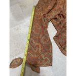 MICHAEL MICHAEL KORS Womens Orange Unlined Chain Tie Logo V Neck Top M Size M Photo 9