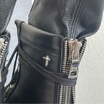 $1090 NEW RtA WOMEN BLACK COMBAT BOOTS SZ 37 / 7 Photo 8