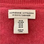 Adrienne Vittadini 100% Cashmere Pink V-Neck Sweater M Photo 7