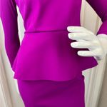Chiara Boni  Elegant Fitted Formal Ingalee Square-Neck Peplum Dress Size 38 Photo 8
