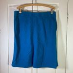 J.Jill Petite Linen Skirt Elastic Waist Pockets Teal Blue Women's Medium M Blue Size undefined Photo 1