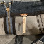 Free People  modern femme 2  TWO TONE DENIM MINI SKIRT size 0 Photo 4