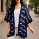 NYDJ NWT  Sweater Womens Shawl Cardigan Multicolor L/XL Photo 0