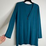 J.Jill Wearever Cardigan Single Button Women's Sweater Long Sleeve deep Teal Photo 2