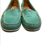 Naturalizer  Hanover Turquoise Leather Slip On Boat Shoes Photo 8