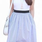 Kate Spade Broome Street pinstripe tank dress blue & white nautical coastal Photo 0