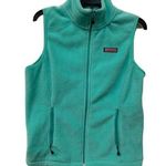 Vineyard Vines  Womens Blue Green Sleeveless Full Zip Westerly Fleece Vest Photo 0